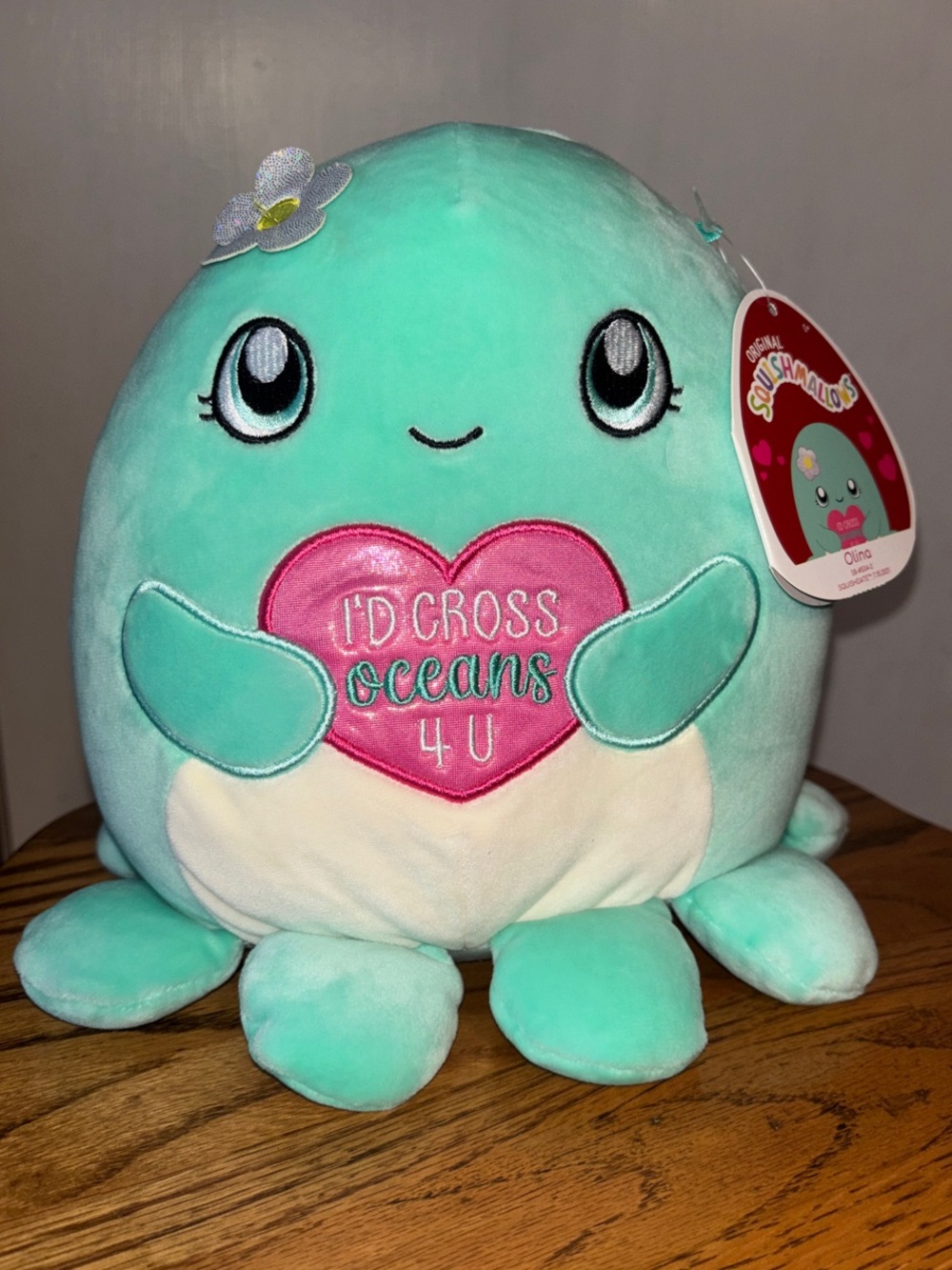 Squishmallows Aqua Octopus named Olina “Squishdate”